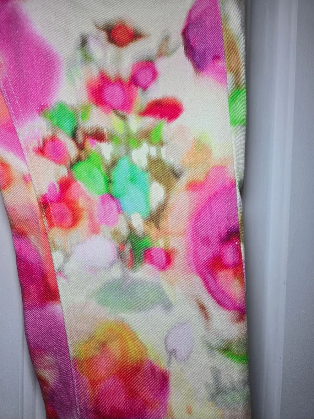 Kate Spade Broome Street Watercolor Floral Skinny Jeans Sz 29 Pants Vibrant